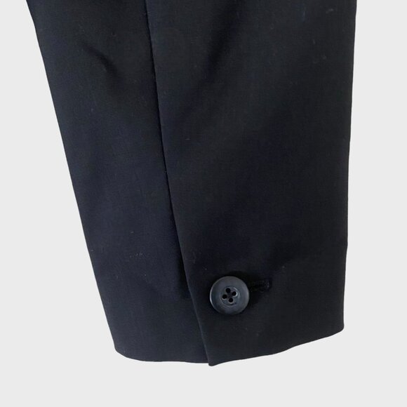 J.Jill Ponte Double Button Blazer Jacker Women's Size 4 Black Wool Blend Formal - Picture 7 of 12